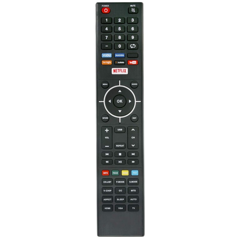 Beyution New 845-058-03B03 Remote Control fit for Element Smart LED TV E2SW3918 E4SFC5017 E4SFT551 E4SJ5516H E4ST4316H ELSFS422 ELSJ5517 ELST3216H ELST4017 ELST4316S with Vudu Pandora YouTube Netflix Keys - Image 1